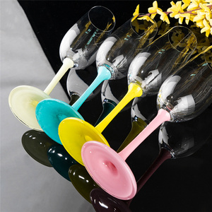 Flûte à champagne à cylindre lumineux clignotant pour gobelet coloré de vin avec revêtement en gel uv - Product Image 3