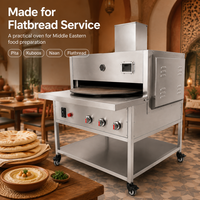 Four électrique automatique de table pour la cuisson de pâtes arabes plates, de pain tandoori, de lavash indien, de pain pita, de pain naan, de chapati rond et de roti