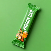 Empaquetado Personalizado para Barras de Chocolate, Envoltorio para Barras Energéticas, Envoltorio para Dulces, Galletas, Gomitas, Barras de Proteína, Empaquetado con Sellado Trasero