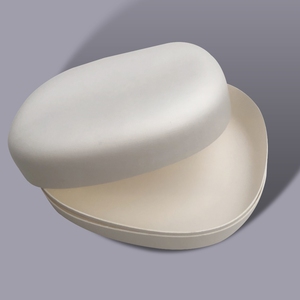 Eco Friendly Boutique ha raccomandato vassoi di carta pasta di canna da zucchero biodegradabile pasta di pasta di imballaggio scatola bianca cartoni - Product Image 1