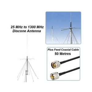 Antenne Discone à large bande 25-1300 MHz ou 25-3000 MHz D130 D3000N pour antenne de station de base de scanner - Product Image 4