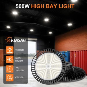 Luminaire suspendu industriel rond NGT 500W 400W 300W, projecteur UFO haute puissance, homologué UL - Product Image 2