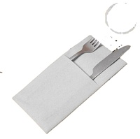Serviettes de table jetables écologiques en papier Airlaid, douces et sans peluches, en rouleau, pour la restauration et les restaurants