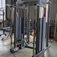 Máquina de entrenamiento funcional comercial con máquina Smith y poleas dobles ajustables para gimnasio