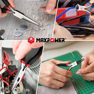 Maxpower-Herramientas de acero al carbono para manualidades, punta redonda, alicates pequeños de joyería de 4,5" - Product Image 4