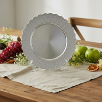 Assiette de service ronde de style rétro européen, d'origine chinoise, assiette décorative pour fruits, assiette de mariage, assiette de présentation pour hôtel