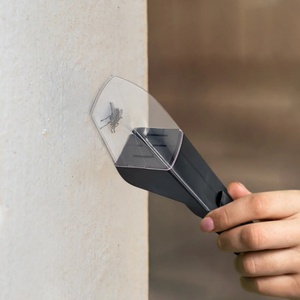 Herramienta de Control de Plagas de mano de plástico portátil sólido Expulsar araña Mosquito mosca insecto <span class=keywords><strong>con</strong></span> mango Catcher herramienta para eliminación de insectos - Product Image 2
