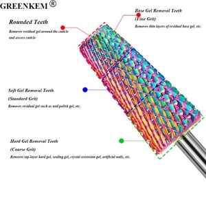 Nouveau 8 Grits Acier Tungstène Couleur Sirène Forets <span class=keywords><strong>à</strong></span> Ongles Enlevant la Peau <span class=keywords><strong>Morte</strong></span> Ongles Outil de Polissage pour Forets Ongles - Product Image 2