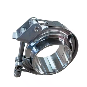 Ensemble de bande <span class=keywords><strong>V</strong></span> JTLD « mâle/femelle » en acier inoxydable 304 - 2,75 pouces 70 mm, collier de serrage standard - Product Image 1