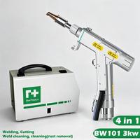 Soudage et découpe au laser à fibres 4 en 1, soudeuse laser portative 3KW, torches de soudage au laser BW101-GS, pistolet de soudage au laser portatif BH03K