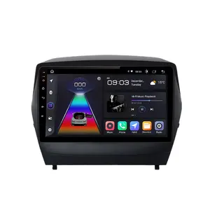 批发价格4G WiFi Junsun V1专业语音控制现代ix35 1 2图森2 LM 2009-2015车载DVD播放器安卓车载收音机