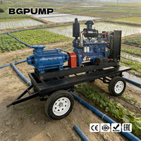 Bomba de Agua con Motor Diésel para Agricultura de 10, 15, 20, 25, 30, 35, 40, 45 y 50 HP, Móvil, de 2, 3, 4, 6, 8, 10 Pulgadas, para Riego Agrícola