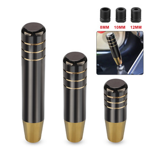 Universal Black Gold Gear <b>Shift</b> <b>Knob</b> 9Cm 13Cm 18Cm Aluminum Alloy Car Modification Ergonomic Design - Product Image 1