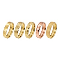 Cincin Kawin Pasangan Baja Tungsten Pria Wanita Cincin Janji Lapis Emas 14K 18K 24K Harga Grosir