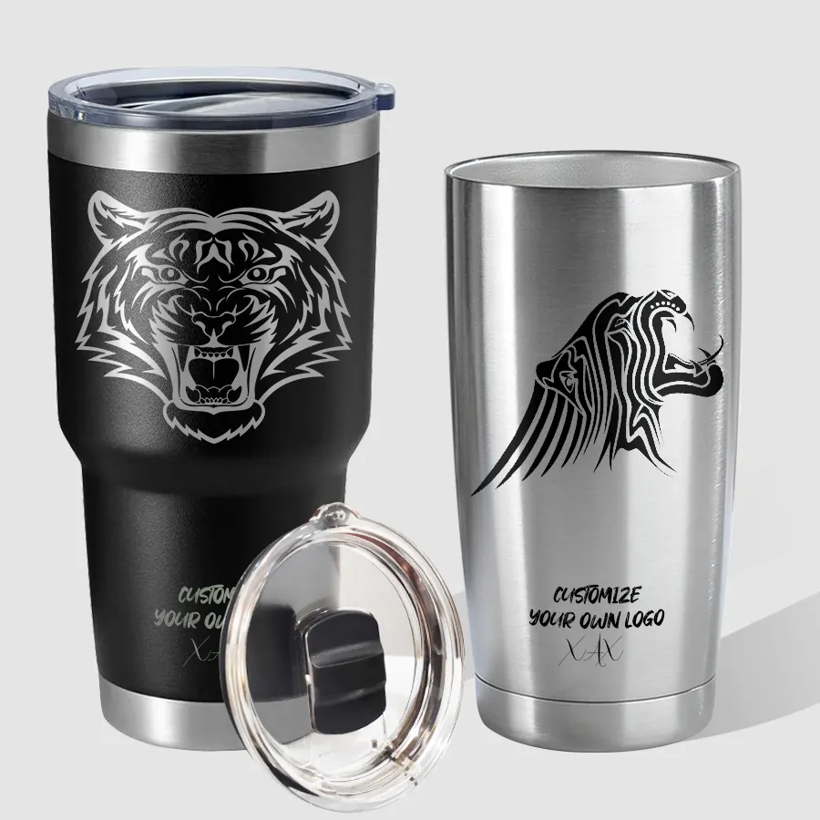 20Oz 30Oz Yetirambler Lasergravure Yetitumbler Rvs Yeticooler Koffie Thermische Mok Tumbler Magnetische/Magslider Deksel