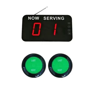 Wireless Voice Broadcast 2 Digits Show Customer Number Restaurant Hospital Bank Waiting Line Queue Calling System