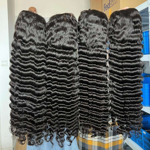 Pelucas <span class=keywords><strong>de</strong></span> Cabello Humano Vietnamita Virgen <span class=keywords><strong>de</strong></span> 15 Pulgadas, Ondulado Profundo, sin Pegamento, con Frente <span class=keywords><strong>de</strong></span> Encaje HD, Cutícula Alineada, Todos los Colores - Product Image 4