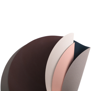 Tabletex Unique Design Round Shaped Faux Leather <strong>Placemat</strong> and Coaster <strong>for</strong> <strong>Table</strong> Leather <strong>Table</strong> Mat Cup Coaster Set of 6 - Product Image 3