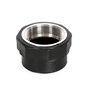 도매 S20-110mm 블랙 워터 파이프 Hdpe 피팅 스레드 유니온 커넥터 감소 Pe 남성 여성 어댑터 커플 링