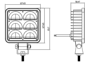 <b>Led</b> U-shaped Area <b>Light</b> <b>Red</b> <b>Light</b> Safety <b>Light</b> - Product Image 6