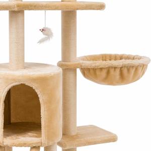 Albero <span class=keywords><strong>per</strong></span> <span class=keywords><strong>Gatti</strong></span> a 5 Livelli Grande in Legno con <span class=keywords><strong>Tiragraffi</strong></span> in Sisal, Cuccia Morbida, Amaca e Piattaforme <span class=keywords><strong>per</strong></span> il Salto, <span class=keywords><strong>per</strong></span> <span class=keywords><strong>Gatti</strong></span> di Taglia Grande da Interno - Product Image 6