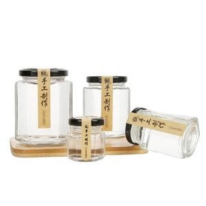 Bán Buôn 6 <span class=keywords><strong>Oz</strong></span> 16Oz 500Ml 280Ml Rõ Ràng Rỗng Hexagon Lọ Thủy Tinh 1.5 <span class=keywords><strong>Oz</strong></span> <span class=keywords><strong>2</strong></span> <span class=keywords><strong>Oz</strong></span> Mini Mật Ong Lọ <span class=keywords><strong>Mason</strong></span> Lọ Có Nắp Đậy Cho Mứt - Product Image 1