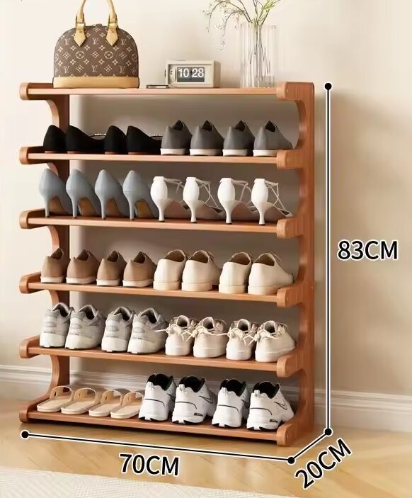 6 niveles, 70 cm de largo [capacidad para 14 pares de zapatos]