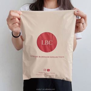 Sobres de Correo de Polietileno Biodegradables y Reciclables con Impresión Personalizada de su Logotipo, Bolsa de Transporte Rosa para Ropa - Product Image 3