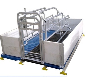 Nuova Attrezzatura per Allevamento Suini, Gabbia da Parto per Scrofe con Telaio in Acciaio Zincato Tipo H, in Fibra di Vetro e Filo d'Acciaio, Certificata ISO 9001 - Product Image 2