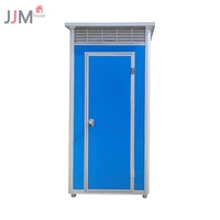 WC mobile préfabriqué JJM avec douche et structure en acier à panneaux sandwich, toilettes publiques extérieures écologiques, prix promotionnel
