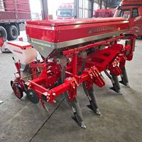Semoir à air aspiré monté sur tracteur à 4 rangs pour maïs, avec composants d'engrenage pour une plantation de semences à haute productivité