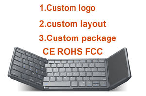 Clavier Bluetooth pliable multi-touch avec pavé tactile, rétroéclairé, qualité supérieure, pour les voyages d'affaires - Product Image 2