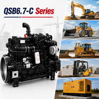 Moteur diesel industriel Cummins QSB6.7-C205 153 kW 205 CV 1800 tr/min turbo pour engins de construction lourds