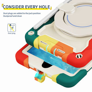 Housse de tablette pour enfants pour <span class=keywords><strong>Apple</strong></span> <span class=keywords><strong>iPad</strong></span> <span class=keywords><strong>Mini</strong></span> <span class=keywords><strong>4</strong></span> 5 étuis Support EDM Anti-chute Durable Silicone PC Protection personnalisée - Product Image 3