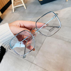 Lunettes anti-lumière bleue rectangulaires pour femmes Qian Ai, monture complète, verres en acétate, montures de lunettes tendance R2 0589 - Product Image 3