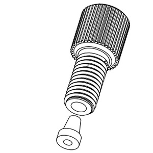 Connecteur à raccordement externe fileté JU PlasFitting PP en plastique 1/4-28UNF pour tube rigide - Product Image 5
