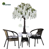 Décoration d'événements fausse soie glycine arbre de fleurs de glycine artificielle pour mariage