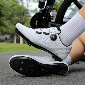 Chaussures de vélo de montagne pour hommes et femmes avec semelle extérieure en caoutchouc dur <span class=keywords><strong>large</strong></span>, chaussures de vélo de route non verrouillables pour l'hiver/l'été - Product Image 6