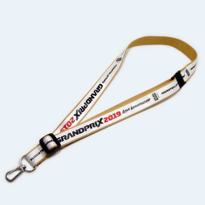 Wholesale Factory Customize Printing Logo Polyester Lanyard Breakaway ID Card Holder Neck Lanyard with Adjust Buckle Image 3