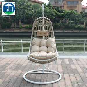 Vente en gros bon marché balançoire de patio en osier balançoire à oeufs en rotin pour jardin extérieur chaise suspendue en métal <span class=keywords><strong>hamac</strong></span> pour usage intérieur - Product Image 2