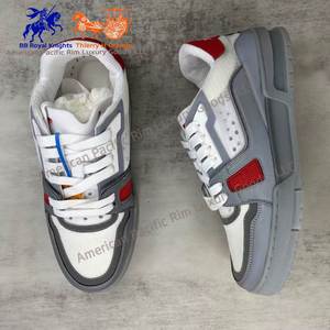 Baskets décontractées unisexe en cuir véritable de haute qualité, chaussures de marche, de basketball et de skateboard de luxe pour hommes, nouvelle pointure souple - Product Image 3