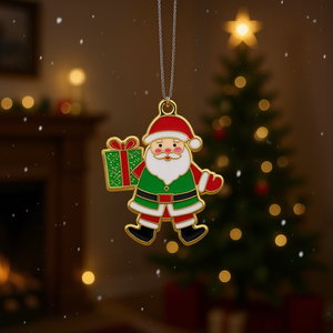 Pendant Aromatherapy Christmas Santa Ornament Mixed Styles Round Festival Decor - Product Image 2