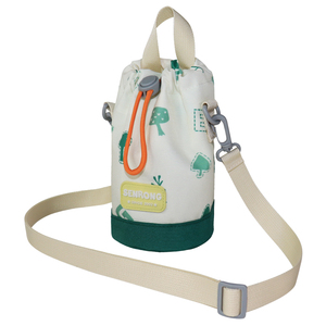 Oxford Drawstring Sling <b>Cooler</b> Insulated Waterproof Letter Pattern Unisex <b>Backpack</b> Strap for School Travel Children Students - Product Image 1