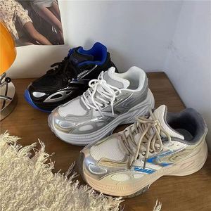 Zapatos para Caminar con Suela Gruesa y Banda Elástica, Transpirables y a la Moda, con Forro de Malla, para Hacer Ejercicio, Estilo 2026 - Product Image 1