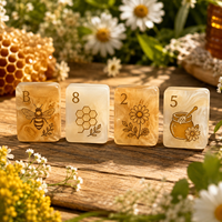 Jeu de Mahjong Américain Raffiné et Élégant en Résine Marbrée Ambre, Tuiles de Mahjong Personnalisées, Pièces de Jeu à Caractères Personnalisés, Ensemble de Mahjong de Collection