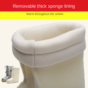 Stivali da Neve Autunno-Inverno per Donna, <span class=keywords><strong>Scarponi</strong></span> da Sci Genitore-Figlio in Gomma, per Escursioni sulla Neve - Product Image 4