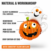 Lot de ballons en aluminium mini-ET pour Halloween, version brillante, pour décorations de fêtes pour bébés et enfants