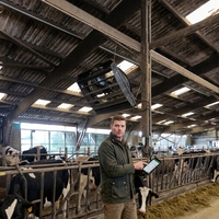 Ventilateur de grange agricole de 72 pouces pour le refroidissement et la ventilation du bétail, équipement pour ferme laitière