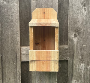 Caja de nido de pájaros de cedro ecológica OEM ODM, casa de pájaros de madera duradera - Product Image 2