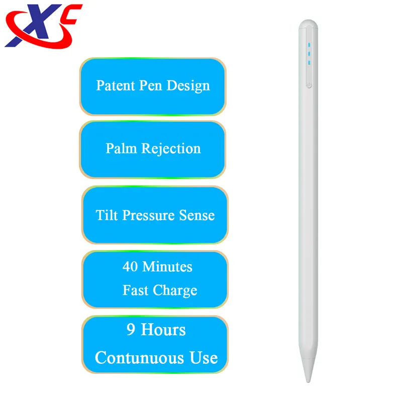 Penjualan grosir aluminium Aloi aktif akurat sentuhan palm penolakan pena stylus pintar untuk pensil lpad tablet generasi pertama dan kedua